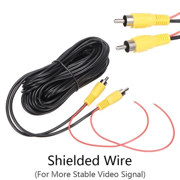 

1pc Car Video Cable 10M RCA Reverse Rear View Backup Camera Video Cable Cord Parking Extension Wire Accessories