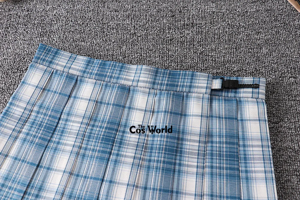 [Hokkaido] Girl\'s Summer High Waist Pleated Skirts Plaid Skirts Women Dress For JK School Uniform Students Cloths