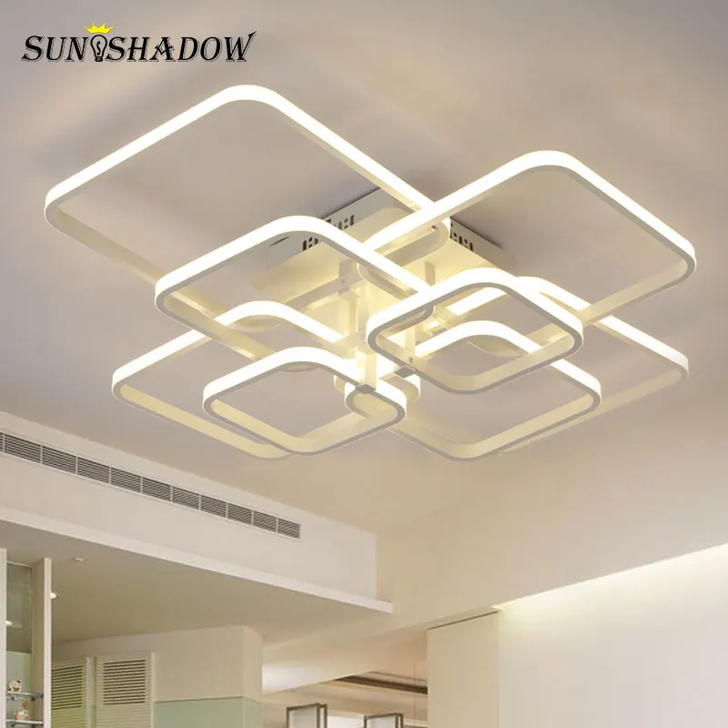  Modern LED Ceiling Light Black&White Chandeliers Ceiling Lamp LED Light Fixtures Living room Bedroo - 32853007650