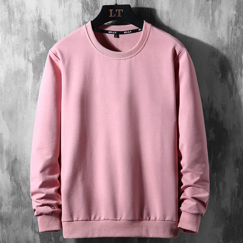 Oversize Male Sweatshirt Solid Color Men's Hoodies Plus Size 8xl 9xl Mens Orange Hoody Spring Autumn Pullover Black Streetwear
