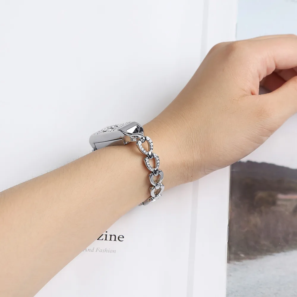 Ouhaobin для Fitbit Flex 2 металлический браслет магнитный адсорбционный переключатель дизайн браслет ремешок для часов 1017#2