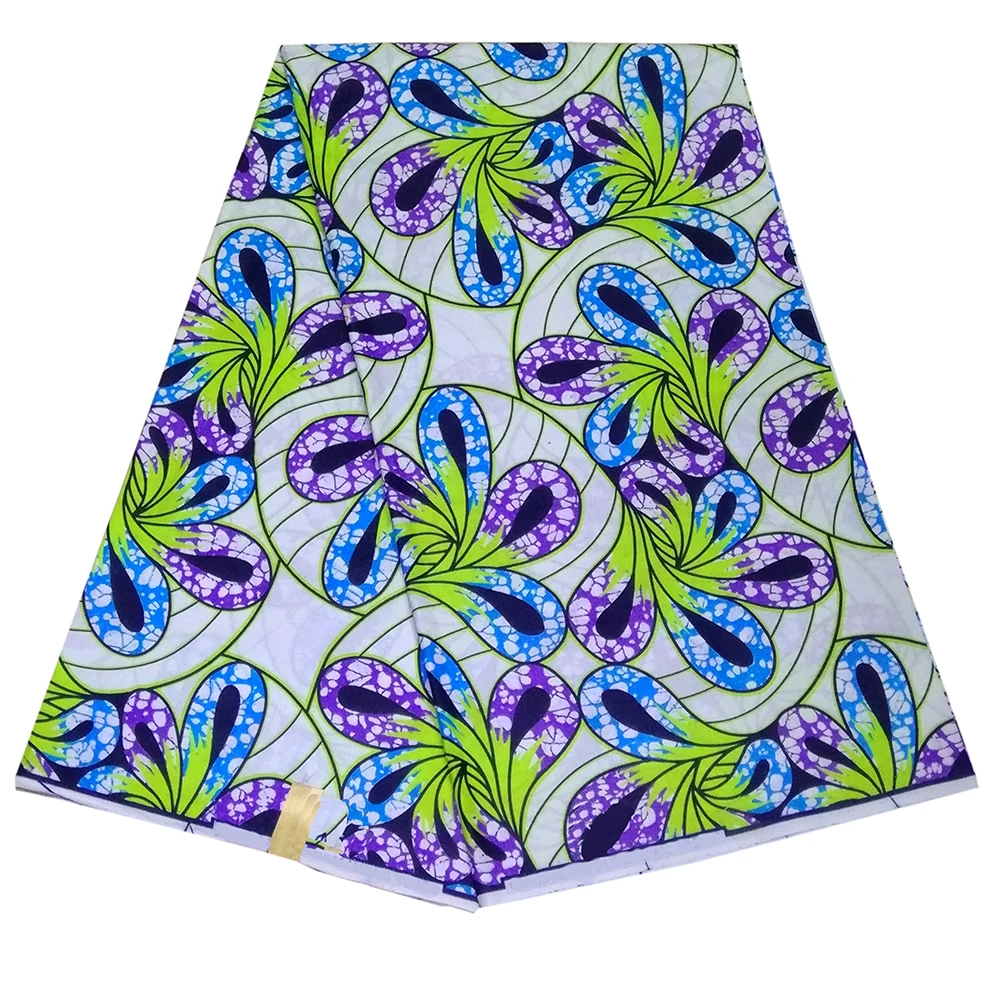 

2019 Fashion Design African Print Fabric Nigerian Ankara High Quality Real Wax Colorful Print Fabric