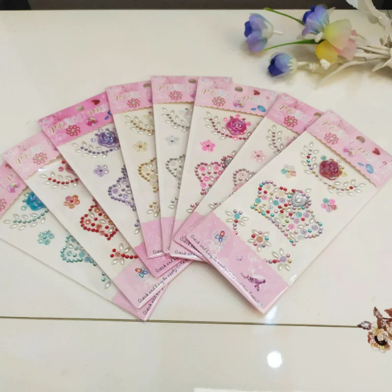 1pc Crown Resin Acrylic Diamond Sticker DIY Scrapbooking Mobile Phone Performing Makeup Decor Nail Stick Label Child Stationery