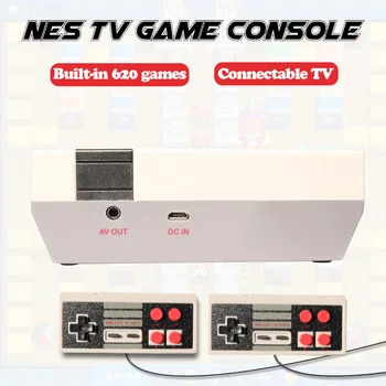 

Mini TV Game Console 8 Bit AV output Retro Video Game Console Built-In 620 Games Handheld Gaming Player Best Gift