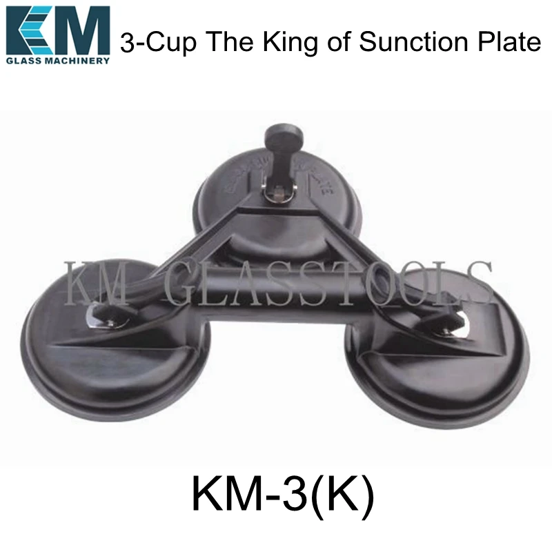 

KM New Products! 3-Cup The King of Sucker for 210Kg For Glass ,Ceramic tile, stainless steel plate, flat stone material