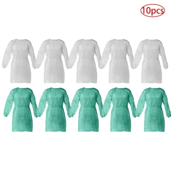 

Disposable Protection Gown Dust Spray Suit Siamese Non-woven Dust-proof Anti Splash Clothing Safely Protection Clothes In Stock