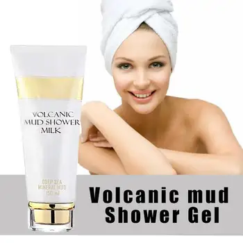 

Whitening Volcanic Mud Bath Milk Cream Body Wash Exfoliating Body Lotion For women Men Women Sswell