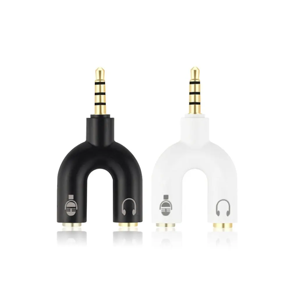 

For Xbox One Adapter (TRRS) Headset Headphone Mic 2 to 1 Splitter for PS4 PC Laptop Ear Headset Headphone Audio Adapter
