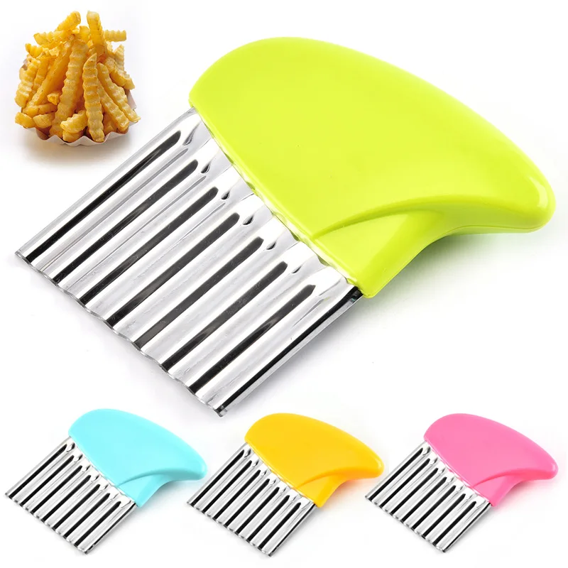 1PC Onion Potato Wave Slices Wrinkled French Fries Salad Corrugated Cutting Chopped Potatoes Slicer Kitchen Gadgets Accessories | Дом и сад