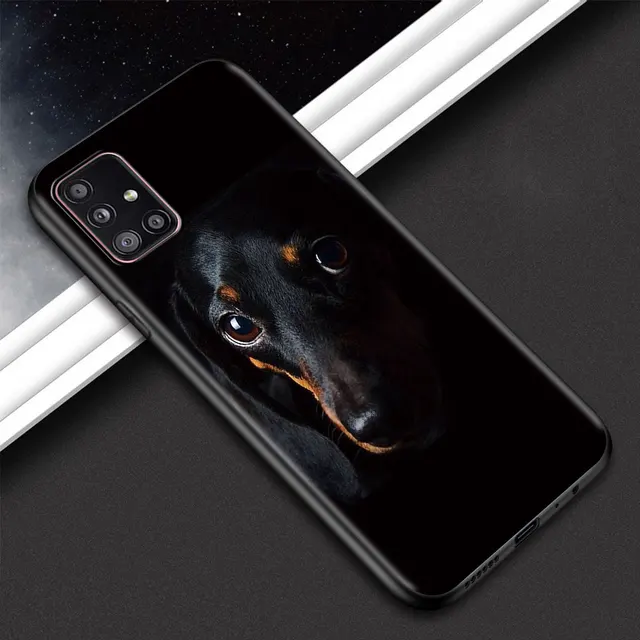 Animal Dachshund Dog Puppy Phone Shell For Samsung Galaxy A51 A71 A21s A12 A31 A41 A32 A02s A11 A72 A52 A42 5G A21 EU Soft Case B08