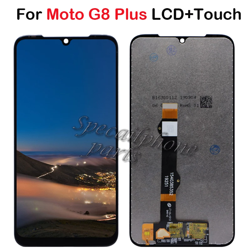 

100% Original For Moto G8 Plus LCD Display Touch+Screen Digitizer Assembly Replacement Parts For Moto G8plus LCD