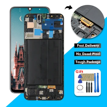 

LCD Display Touch Screen Digitizer Glass Assembly with Frame For Samsung Galaxy A50 A505 A505F/DS A505FN/DS A505F LCD
