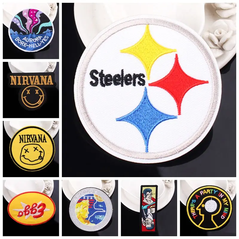 

Steelers Full Embroidered Badges Patches For Clothing Patch For Clothes Iron On Patches Apollo Space Ironing Stickers Accessory