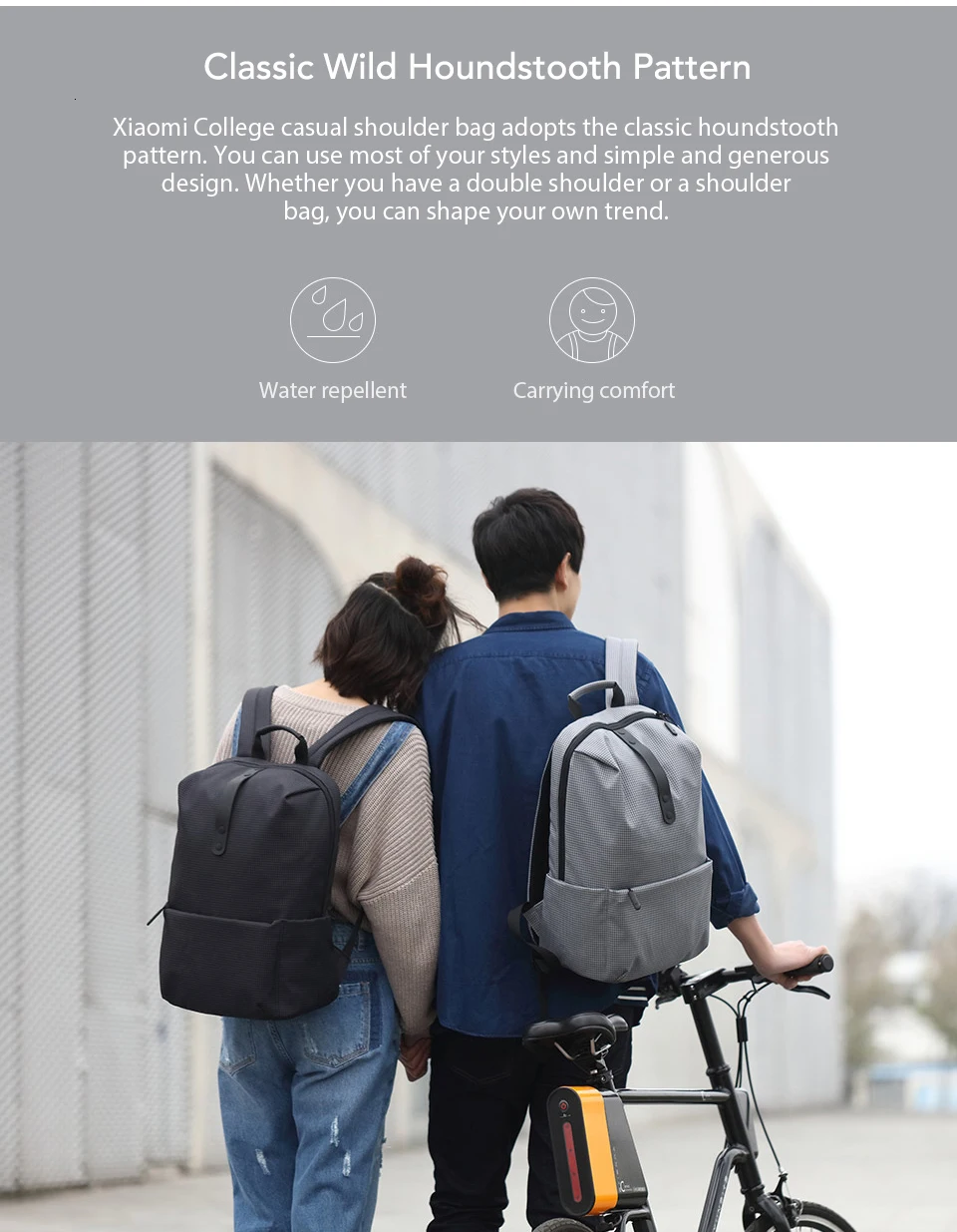 20L Xiaomi Casual Backpack Men Solid Polyester Girls Backpacks Travel Bag Universal Bags College Style 15.6 inch Laptop Bag (3)