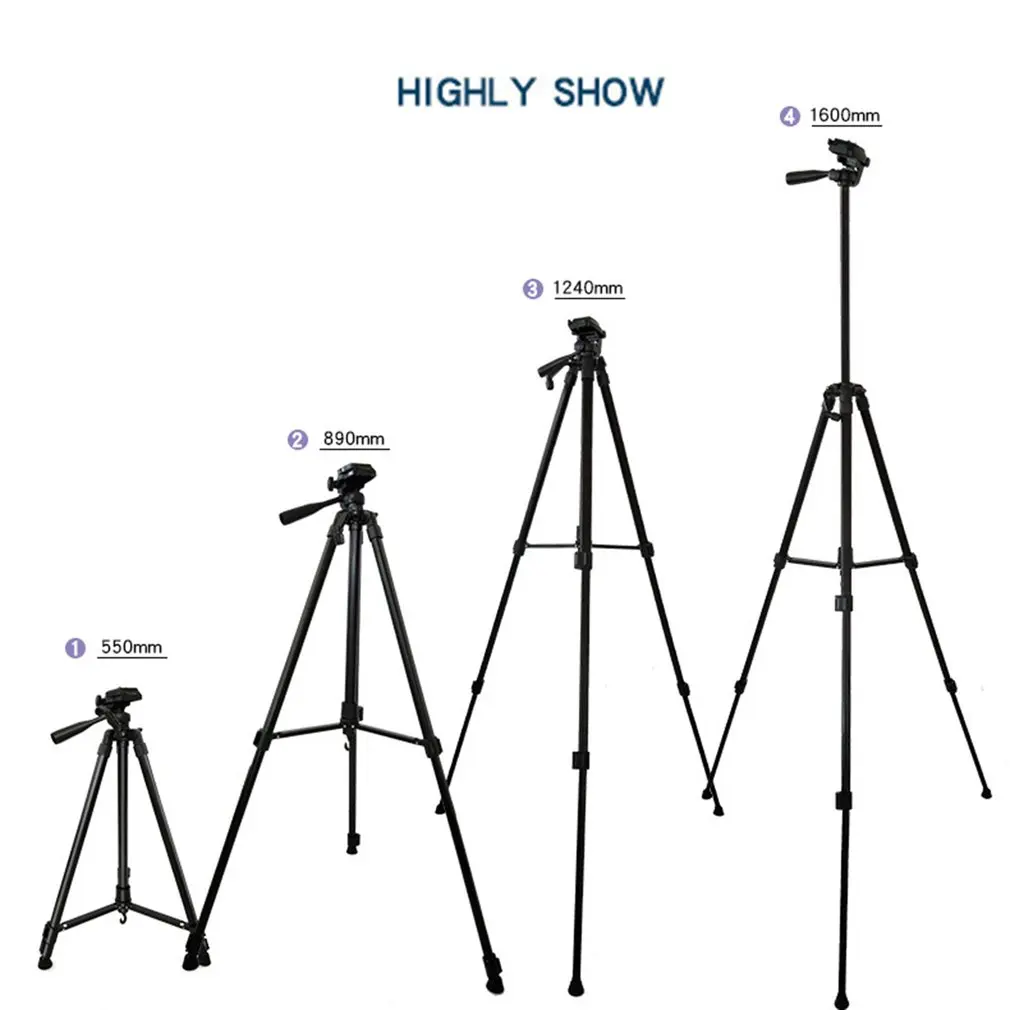 Портативный профессиональный штатив для камеры держатель для цифровой камеры держатель телефона 3,5 кг нагрузка телескоп Монокуляр штатив