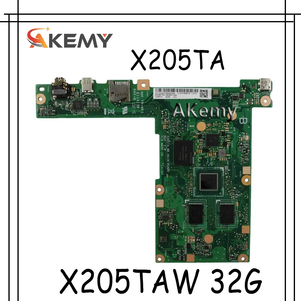 Akemy X205TA материнская плата для ноутбука For Asus X205TAW X205T X205 тестовая оригинальная 32G |