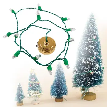 

1/12 DIY Miniature Doll House LED Strings Light Hanging Lamp Christmas Tree Decor
