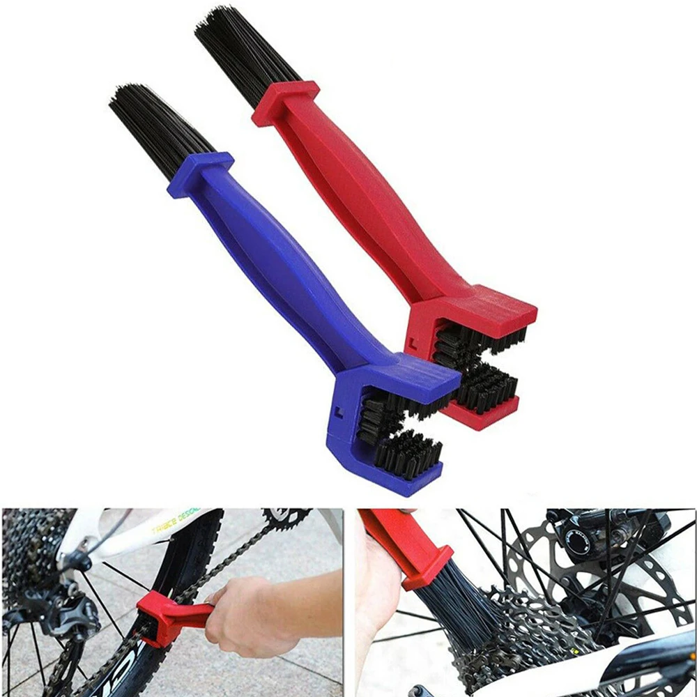 Cepillo de plástico para cadena de bicicleta, equipo de limpieza de bicicleta de montaña, Grunge limpia cadenas para bicicleta limpiador de cadena moto - AliExprs 18