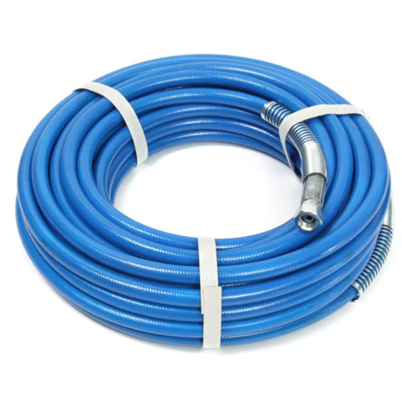 

50ft 15m 5000PSI 1/4'' Airless Paint Spray Hose Sprayer Tip Flexible Fiber Tube