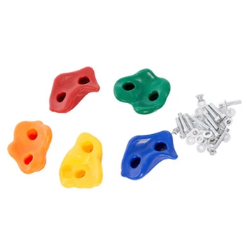 

Climbing Rock Wall Stones Assorted Color for Kids Rock Climbing Wall Stones Hand Feet Holds Grip Kits