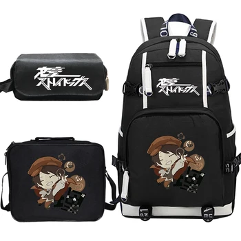 

Bungou Stray Dogs school backpack Teenage Girl boy School Bags Dazai Osamu Chuya Nakahara Women Men bagpack Bungo Stray Dogs Bag