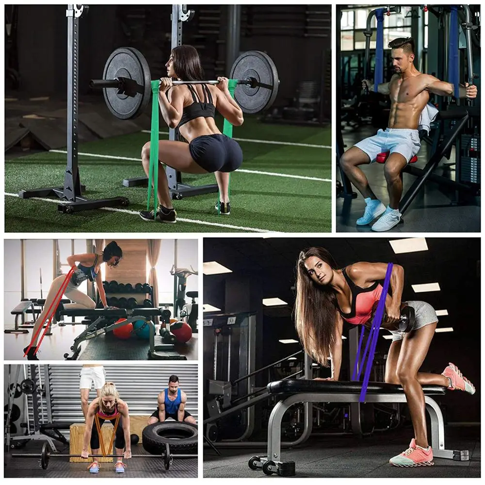 208cm Resistance Bands Exercise Elastic Band Natural Latex Rubber Loop Workout Training Expander Pilates Fitness Equipment