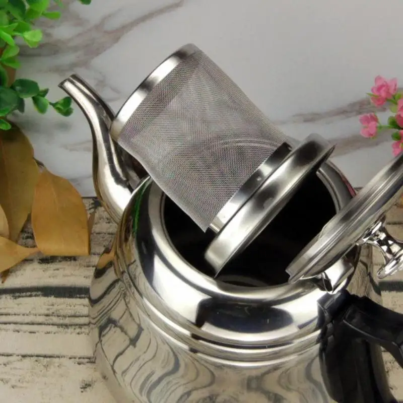 Stainless Steel Teapot Restaurant Filter Kettle Induction Cooker Thickening Boil | Дом и сад