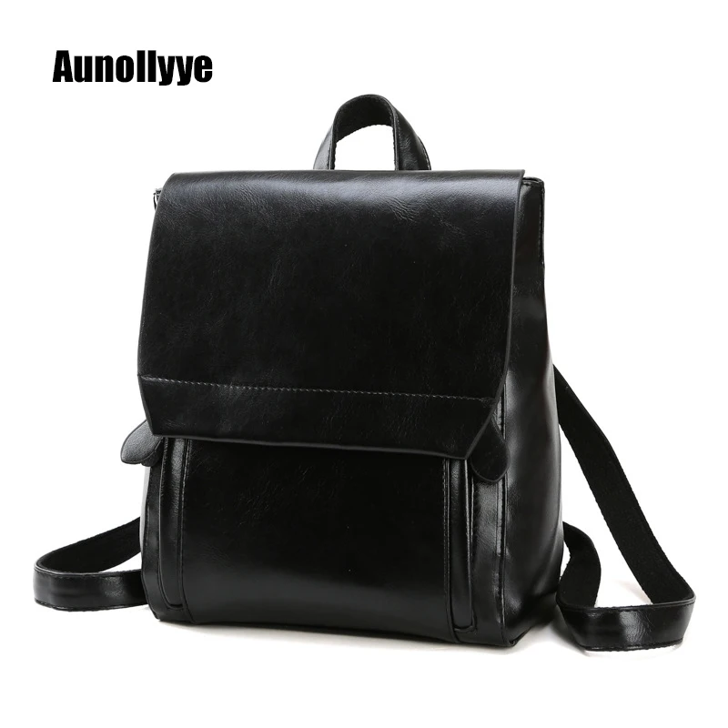 

Luxury Designer Oil Wax Leather Women's Backpack Retro Large Capacity Women's Backpack Outdoor Waterproof Anti-theft Travel Bag