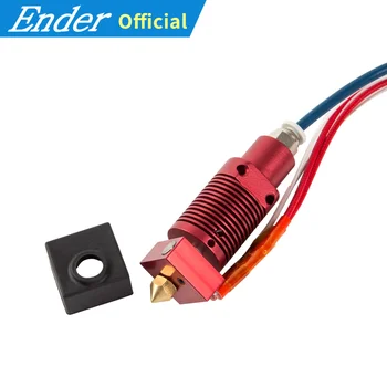 

Cr-10s PRO 3d printer Extruder Nozzle 0.4mm with Heater Block Silicone Cover for 1.75mm Filament 3D printer part