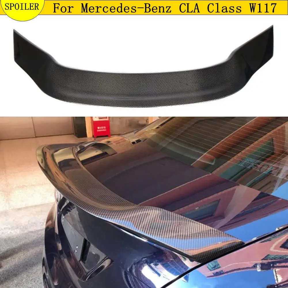 Carbon Fiber Rear Wing Spoiler for 13 Mercedes-Benz W117 CLA GT2 Style 250 260 