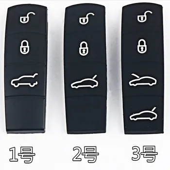 

DAKATU 3/4 Silicone Rubber Key Button Pad Car Key Button Pad Replacement For Macan 911 Boxster Cayman