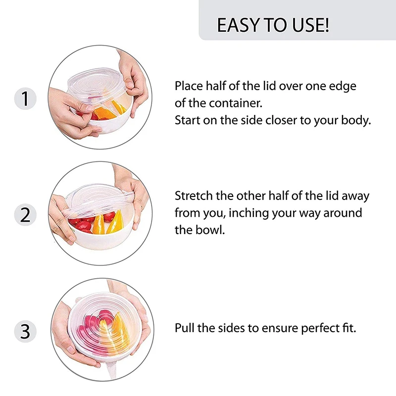 Мягкая силиконовая крышка. Хранение свежей пищи. Многоразовый, прочный и расширяемый кремний для различных размеров чаши крышки, чашки, Ca