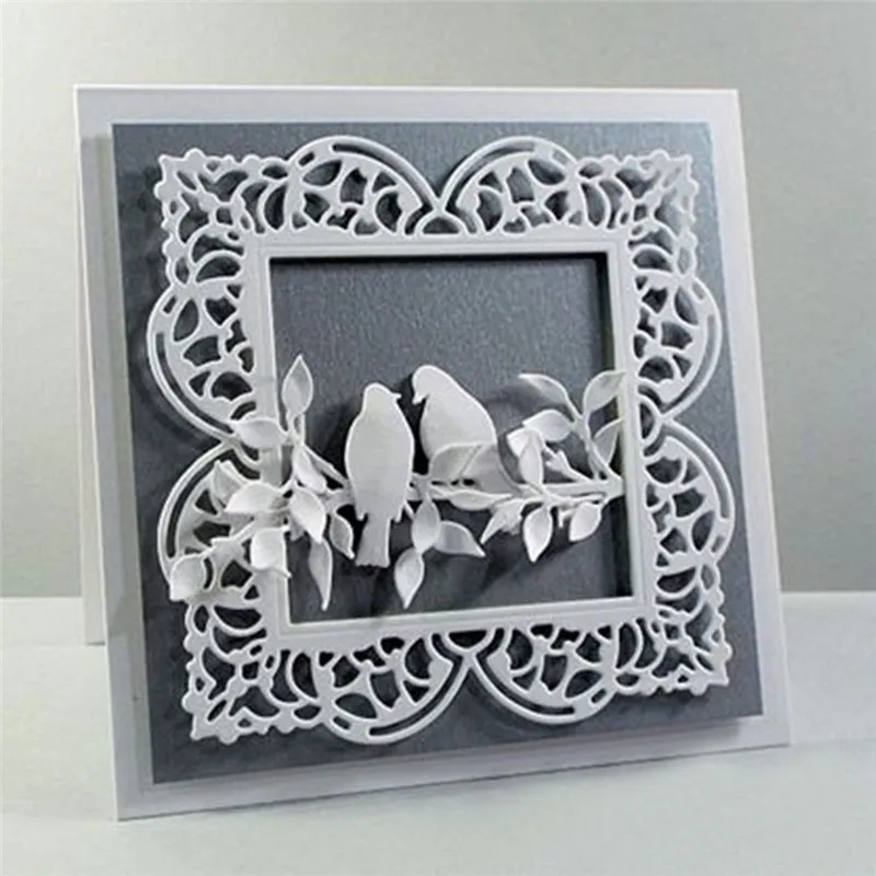 

Eastshape Square Frame Die Metal Cutting Dies for Card Making DIY Scrapbooking Album Embossing Paper Craft Lace Border Die Cut