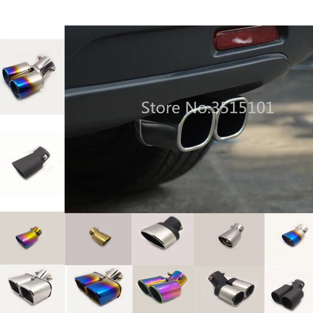 

Car Cover Stainless Steel Muffler End Tail Pipe Dedicate Outlet Exhaust 1pcs For Suzuki S-Cross Scross SX4 2017 2018 2019