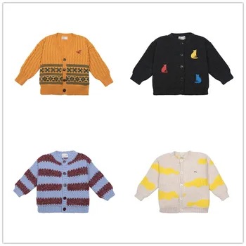 

Pre-sale2020 Autumn and Winter Ins New Sweater Bobo Children Sweater Cartoon Knitted Cardigan Jacket Warm Sweater