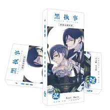 36 шт./компл. Kuroshitsuji Black Butler Аниме Бумага Закладка для книги канцелярские принадлежности закладки книжные держатели карты сообщения подарочные канцелярские товары