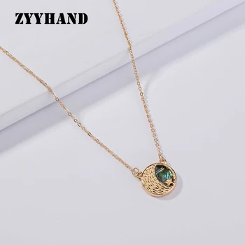 

Golden Color Moon Star Abalone Shell Necklace Cross Chain Women Luxury Party Wedding Pendant Gilr Engagment Jewelry