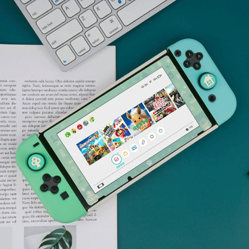 Чехол для Nintendo Switch чехол с изображением животных Жесткий ПК контроллером Joy Con
