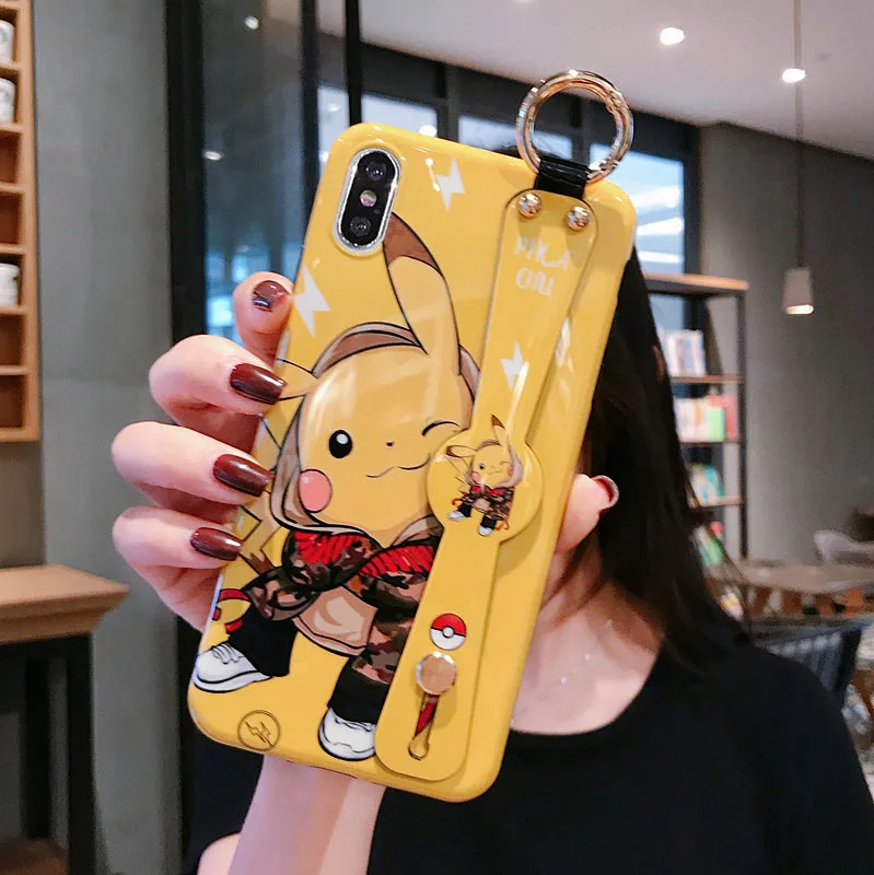 Чехлы для huawei Nova 3, 4, 5, P20, P30, mate 20, Honor 10, V20, Pro, мультяшный напульсник, глянцевый, милый, пикачуэ, Покемоны, оболочка