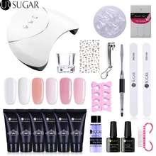 UR SUGAR Poly УФ-гель для маникюра Набор Гель-лак для быстрого строительства расширение пальца УФ светодиодный акриловый строитель ногтей гелевая лампа Кристальное желе