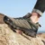 HIKEUP Летняя Замшевая кожаная Походная обувь Прочная Спортивная Дорожная Обувь На Открытом Воздухе Мужская шнуровка Мужские Альпинистские Треккинговые Охотничьи кроссовки