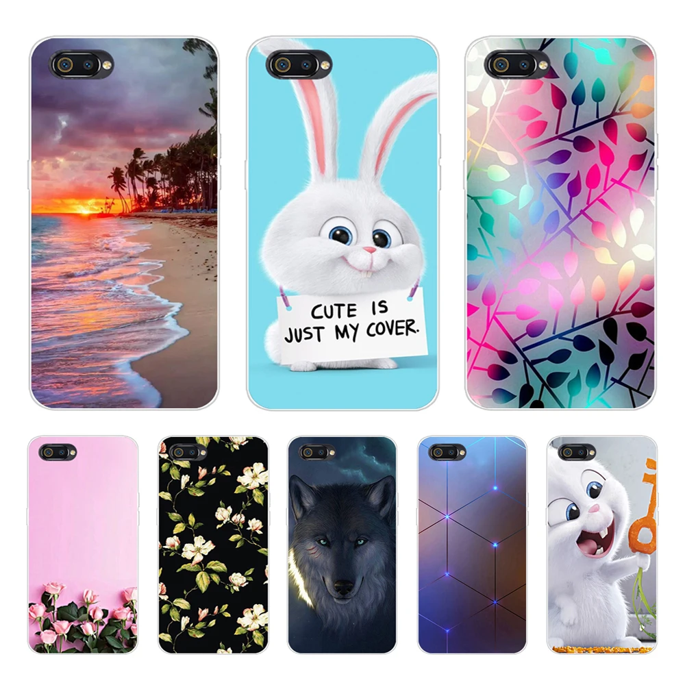 Realme C2 Case Realme C2 Case Cover 6.1 Cartoon Soft TPU Silicone Back Cover Phone Case For OPPO Realme C2 C 2 RealmeC2 RMX1941