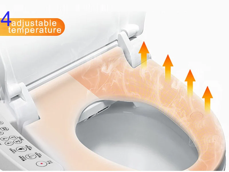 Wetips WC Inteligente Автоматическая дезодорирующая пластиковая крышка сиденья для унитаза с мягким закрытием Tapa Inodoro умная теплая крышка для биде