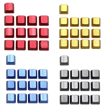 

Metal Keycaps Replaceable No Words Mechanical Keyboard Key Caps ESC QWERASDF Arrow Cross Shaft Key Cap