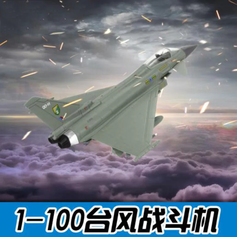 

1/100 Scale Euro 1-100 Typhoon Fighter Model Military Aircraft Airplane Toy Adult Children Kid Gifts for Display Show Collection