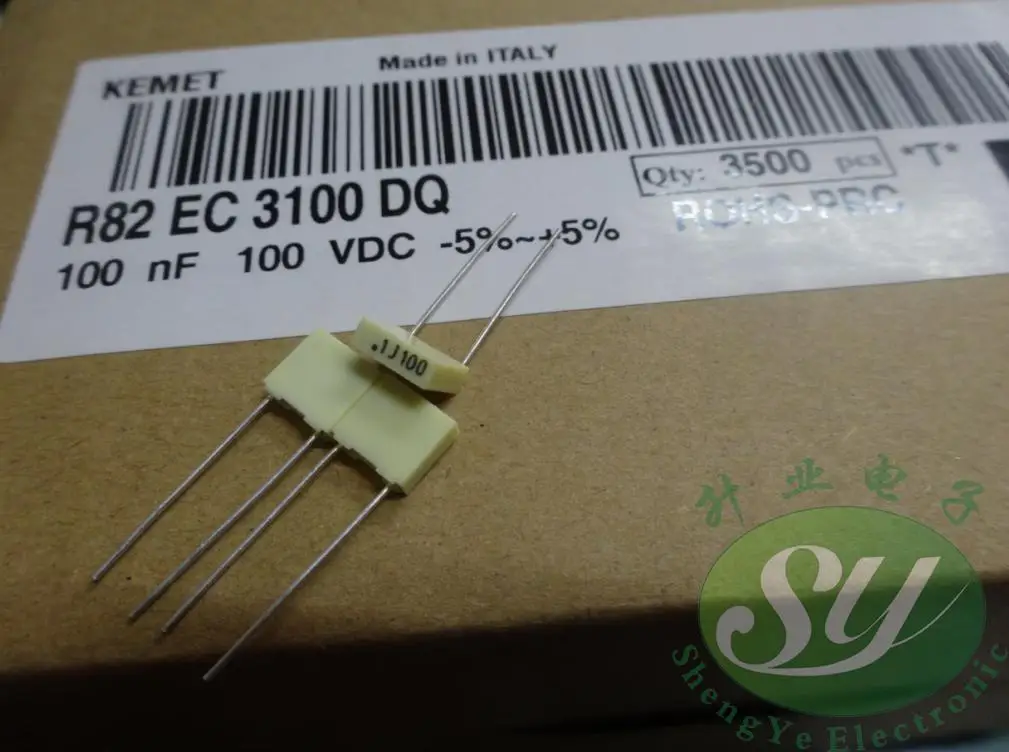 50 шт, новинка, AV R82 0,1 мкФ/100 V 100nf u1 104 пленочный конденсатор