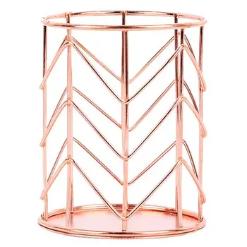 

Large Capacity Office Pen Holder Storage Box Nordic Style Wrought Iron Durable Practical Metal Pen Holder