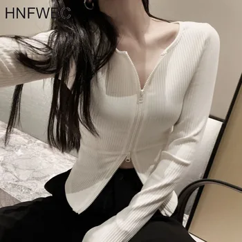 

2020 new spring fashion women's clothing sqaure collar flare sleeves knitting single button cardigan female V331