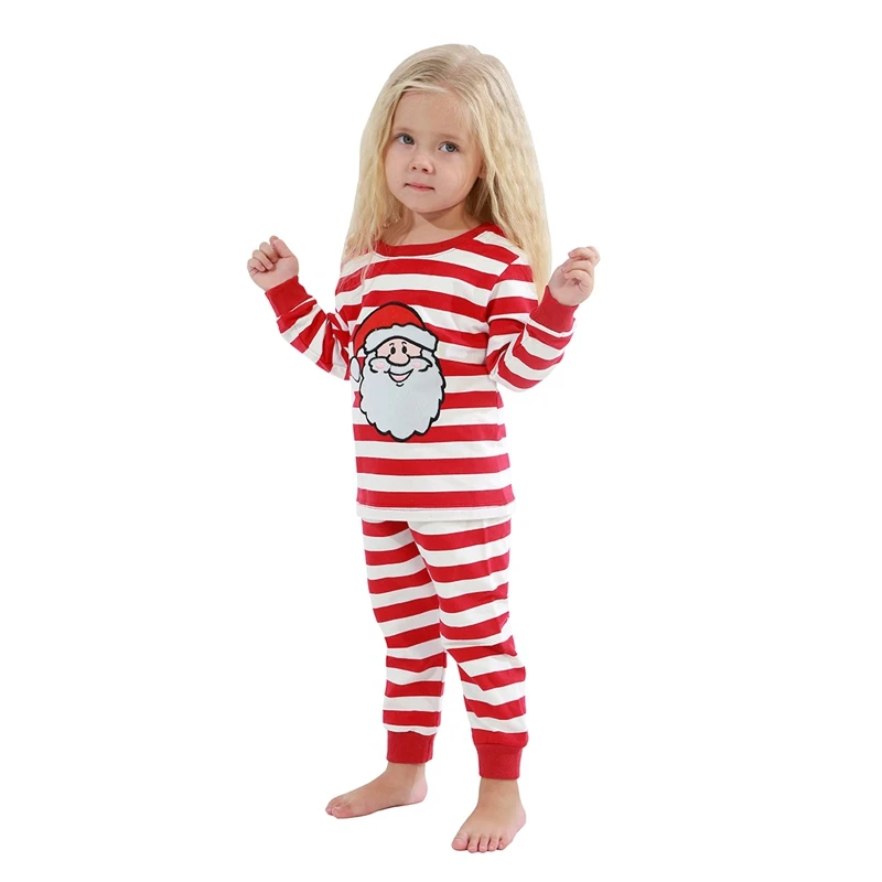 Рождественские пижамы для всей семьи, комплект рождественской одежды костюм для родителей и детей Домашняя одежда для сна хлопковые одинаковые комплекты для семьи, для папы и мамы