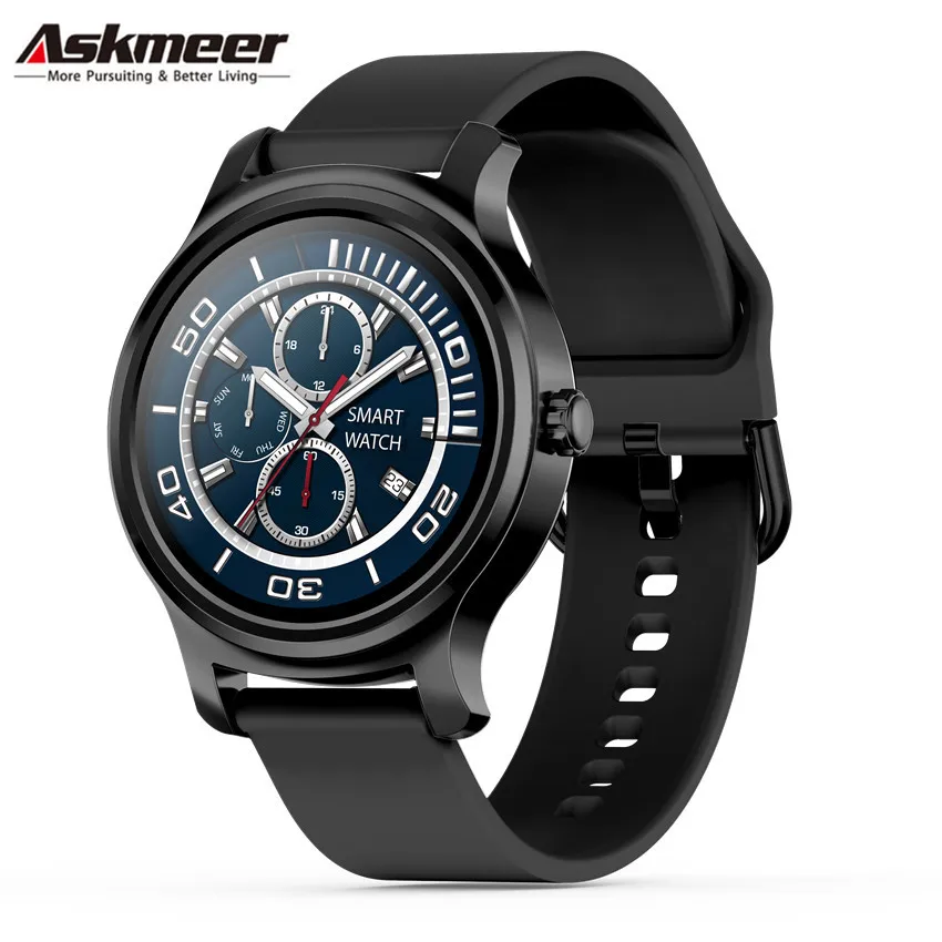 ASKMEER R2 круглые умные часы для мужчин и женщин спортивные Bluetooth звонки музыка